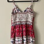 Japna  | Floral Print Smocked Boho Jumpsuit Sz M Photo 3