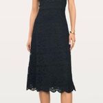 Donna Karan Donna Karen couture 100% cotton black lace crochet slip dress Photo 1
