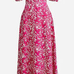 J.Crew NWT‎  collection v neck puff sleep maxi dress pink floral Photo 0