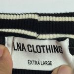 LNA Clothing Jones Rib Tank Striped Top XL Black Photo 7