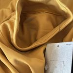 Nike NWT Women's Yoga Dri-fit Luxe Long Sleeve Crop Top Mustard Yellow Photo 4