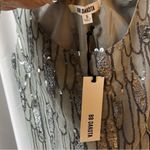 BB Dakota Sequin Shiny Silver Holiday Party Mini Dress Size S Photo 6