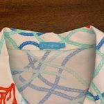 J. McLaughlin  Dress Women’s 6 Short Sleeve White Starfish Coral Beachy Photo 1