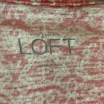 Loft  Coral/Pink Printed Sleeveless Blouse Medium Photo 3