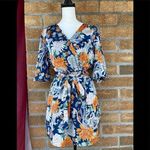 Highline Collective Asian Floral Kimono dress m Blue Size M Photo 0