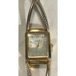 Gloria Vanderbilt Square Face Two Tone Bracelet Tank Watch Women Photo 4
