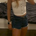 American Eagle Jean Shorts size 4 HiRise Shortie Super Stretch Photo 1