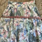 Vintage Classic Directions Pastel Floral Pleated Midi Skirt M Photo 5