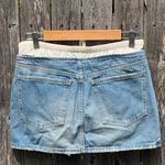ZARA  Women’s Contrast Denim Mini Skirt Photo 7