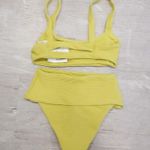 l*space ๐L*๐ Eco Chic Repreve Bikini Set Jess Top + Desi Bottom Apple Green S NWT Photo 7