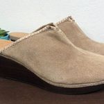 Jack Rogers  'Simone' Suede Slip On Wedge Mules Women's Size 10M Photo 0