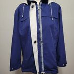 Mackintosh of New England Navy Hooded Parka Size Large Photo 7