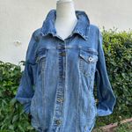 Torrid  dark denim jean jacket size 2 rn#148862 Photo 5
