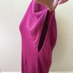 New York & Company Women's Oversize Silk Blend Pullover Vneck Sweater Magenta XS Pink Photo 11