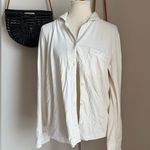 SKIMS  Cream Button Down Pajama Top, Size Large Photo 0