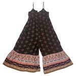 Natural Life  Bohemian Jamie V-Neck Ruffle Wide Leg Jumpsuit Mocha Tulip Medium Photo 4