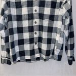 Madewell Buffalo Check Flannel Shirt Jacket in Big Triple True Black size medium Photo 4