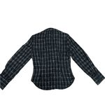 ZARA WOMEN FITTED STRUCTURED PLAID BALCK/WHITE SHIRT Photo 4