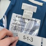 Dessy Collection Dress Womens 14 Dusk‎ Blue Off Shoulder Notch Trumpet Gown 3038 Photo 3