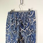 Diane Von Furstenberg  Blue Paisley Pant Photo 3