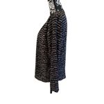 Marcelle Margaux Wrap Polka Dot Long Sleeve Blouse Formal Black Size M Photo 2