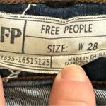 Free People  High-Rise Button Fly Skinny Jeans Photo 3