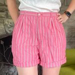 Lands' End Vintage Woven Cotton Lightweight striped Bermuda Shorts Photo 1