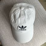 Adidas  Relaxed Strap Back Hat Baseball Cap Hat White Photo 1