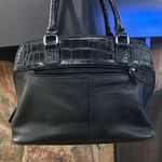 Giani Bernini  Black Satchel with Croc-Embossed Detail perfect condition Photo 3