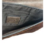 Tony Lama NWT! Western Brindle Brown Cowhide Hair Wristlet Purse Photo 5