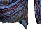 New directions Striped Peasant Top Womens S Blue Purple Boho Hippie Indie Sleaze Photo 3