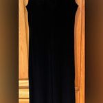 Karen Kane Instyle Women’s Black Velvet V-Neck Sleeveless Maxi Dress Size Medium Photo 3