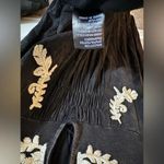 POL Acid Wash Floral Embroidered Dress in Vintage Black Photo 5