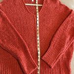 Time And Tru Time and True pullover women's sweater cotton blend casual vneck in orange Photo 3