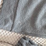 Zyia  texture hoodie sweatshirt blue/grey‎ Photo 5