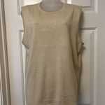 Susan Graver  Shimmery Gold Sweater Tank Top Photo 0