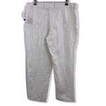 Ralph Lauren  Womens Trouser White Linen Glace Dress Pant Black Label Size 10 New Photo 2