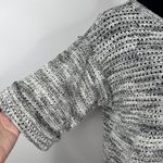 Michael Stars  Crochet Knit Short Sleeve High Low Marled Gray Sweater Size XS/S Photo 1