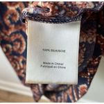 Tory Burch Women's Silk Paisley Print Sleeveless Dress Size L Photo 5