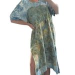 Painted Threads Painted Oyster Handmade Tiedye Hi Low MIDI Dress Photo 1