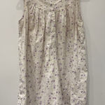 Eileen West Cottagecore Floral Short Ruffled Hem Cotton Gown, L Size L Photo 0