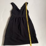 Maeve Anthropologie  Black Ruffled Ottoman Cocktail Dress Women’s Size Small Photo 7