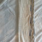 Miss Me  Long Sleeve Top-Knit Sleeves - Cream & Blue- Women's Medium Photo 10