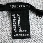 Forever 21  Gray Colored Striped Long Sleeve Sweatshirt - Size Medium - VGUC Photo 4