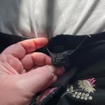 Karen Kane EUC Lifestyle Petites black/pink floral embroidered cropped pants 14P Photo 4