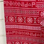PINK Victoria’s Secret Red Snowflake Pajama Pants size XL Photo 2