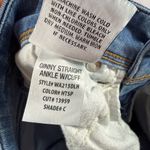 Hudson Jeans Vintage Hudson Ginny Ankle Cuffed Low Rise Straight Leg Jeans in Blue Size 25 Photo 8