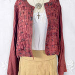 Country Wear Collections VTG Whimsygoth Bohemian Retro Basket Weave Jacket L Black Size L Photo 0