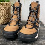 Sorel Whitney Brown & Black Short Lace Up Waterproof Ankle Hiking Boots 6 Photo 2