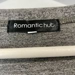 Romantic Hut Women’s High Low V Neck Long Sleeve Tee Shirt Dark Gray Size M NWOT Size M Photo 2